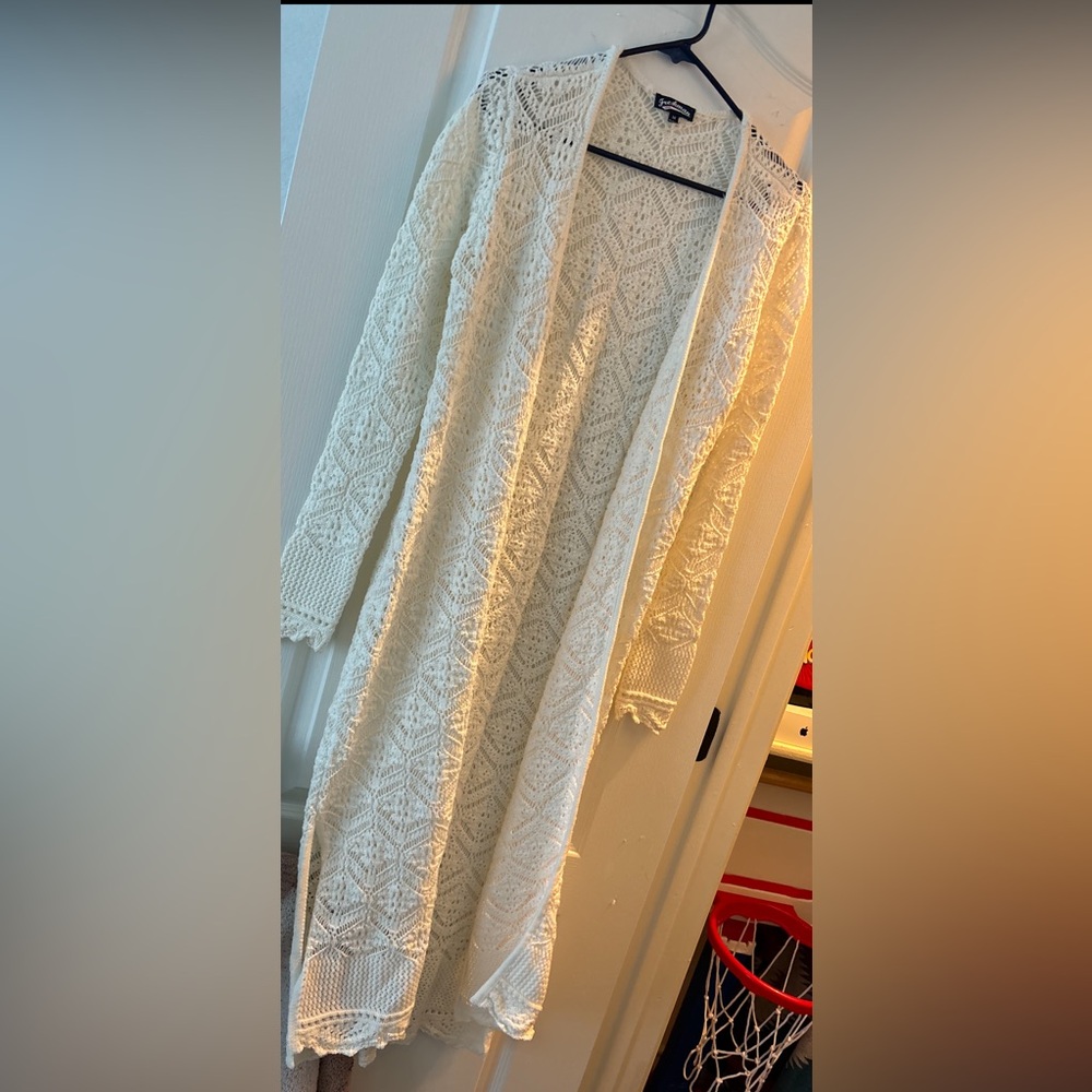 Cream crochet cardigan